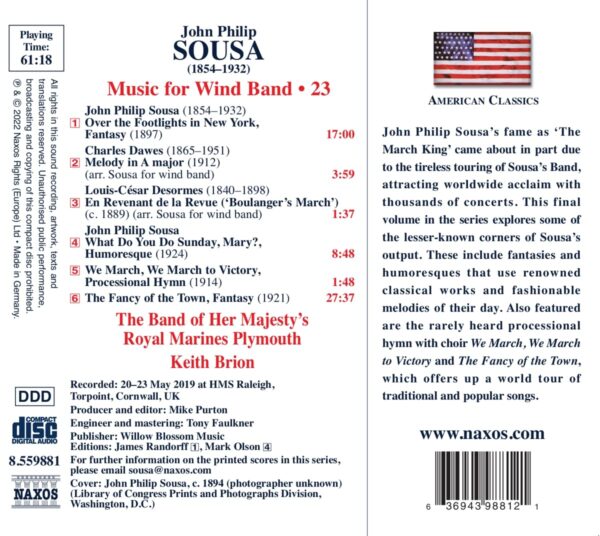 John Philip Sousa: Music For Wind Band Vol. 23 - Keith Brion