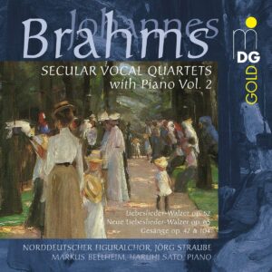 Brahms: Vocal Quartets With Piano Vol.2 - Norddeutscher Figuralchor
