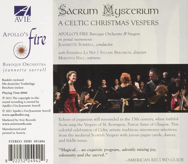 Sacrum Mysterium: A Celtic Christmas - Apollo's Fire