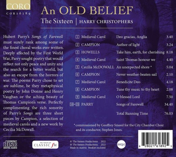 An Old Belief - The Sixteen
