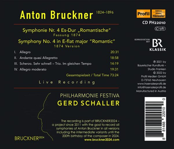 Bruckner: Symphony No.4 Version 1874 - Gerd Schaller