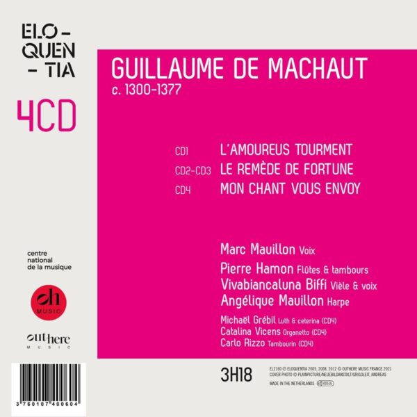 Guillaume De Machaut - Marc Mauillon