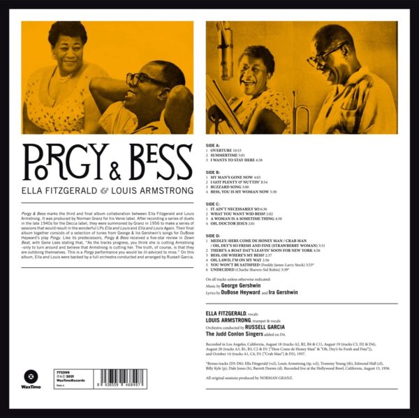 Porgy & Bess (Vinyl) - Ella Fitzgerald & Louis Armstrong