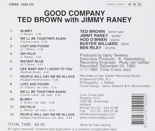 Good Company - Ted Brown