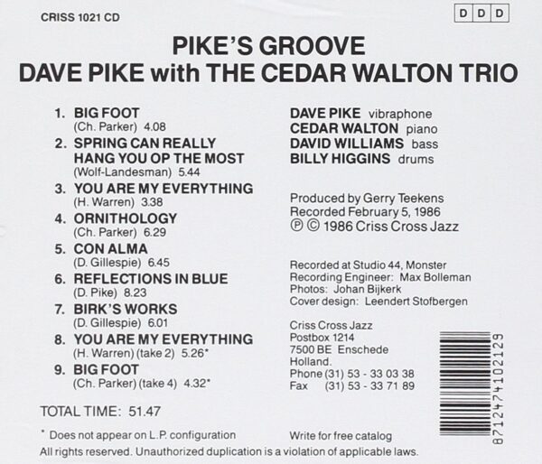 Pike's Groove - Dave Pike