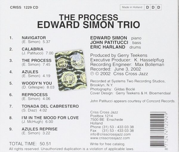 The Process - Edward Simon Trio