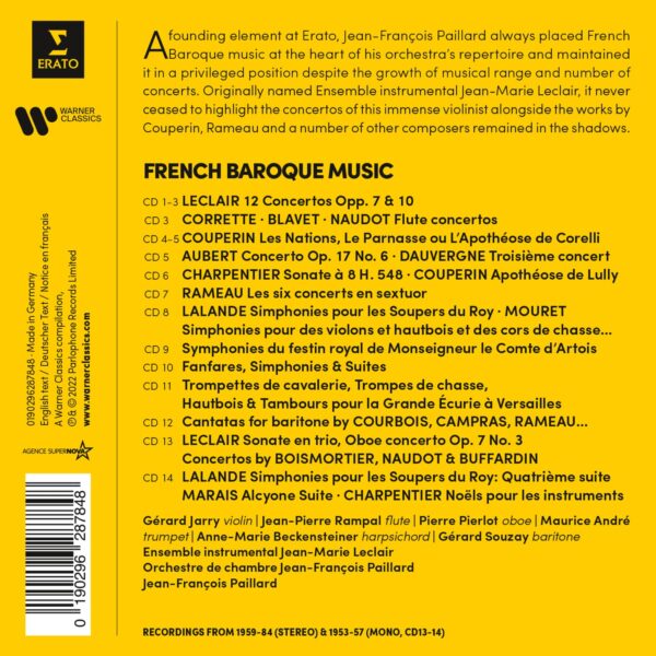 French Baroque Music - Jean-François Paillard