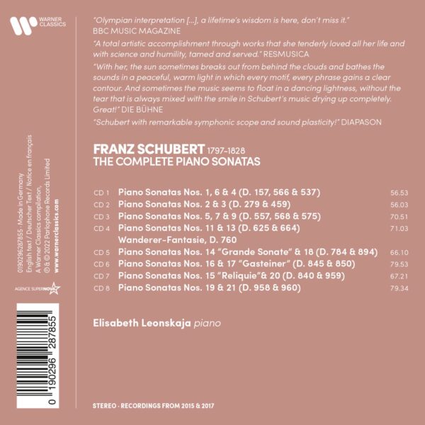Schubert: The Complete Piano Sonatas - Elisabeth Leonskaja