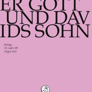 Bach: Kantate BWV 23 "Du wahrer Gott und Davids Sohn" - Rudolf Lutz