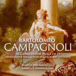 Bartolomeo Campagnoli: 41 Caprices For Viola Op.22, Arranged For Viola & Piano - Marco Misciagna