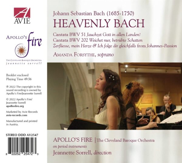 Heavenly Bach (Arias & Cantatas Of JS Bach) - Amanda Forsythe