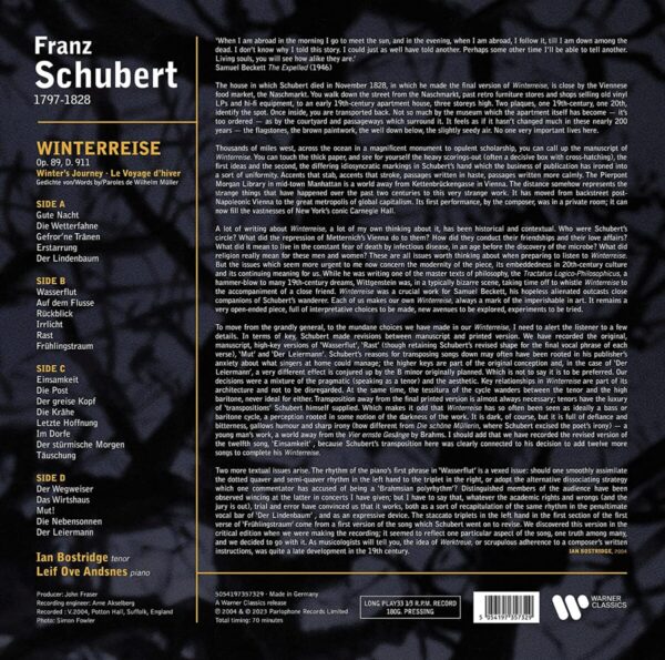 Schubert: Winterreise (Vinyl) - Ian Bostridge