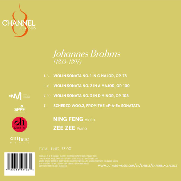 Brahms: Violin Sonatas - Ning Feng - Image 2