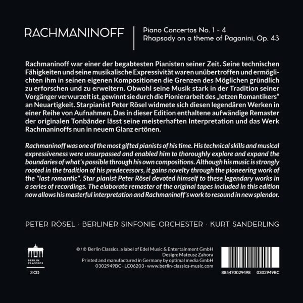 Rachmaninov: Piano Concertos -  Peter Rösel – Image 2