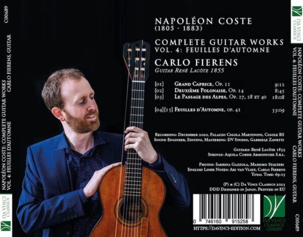 Napoleon Coste: Complete Guitar Works Vol.4 - Carlo Fierens