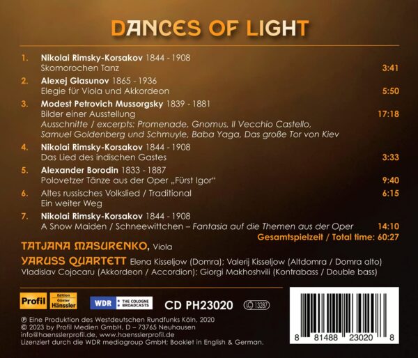 Dances Of Light - Tatjana Masurenko