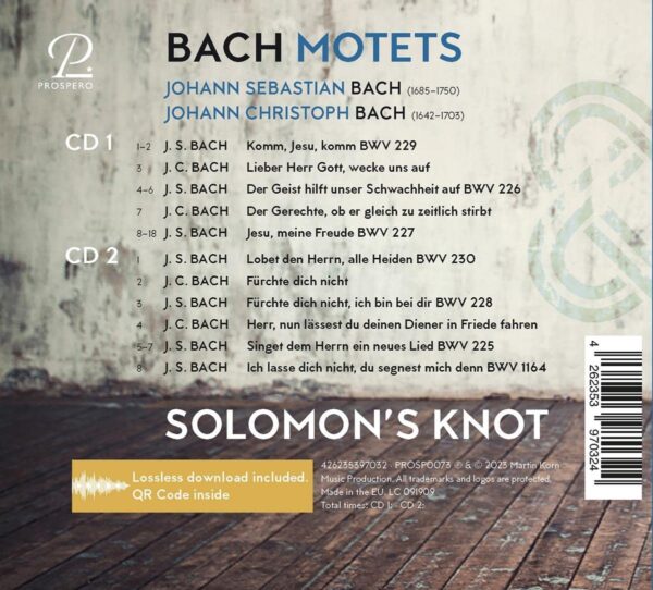 JS Bach & JC Bach: Motets - Solomon's Knot