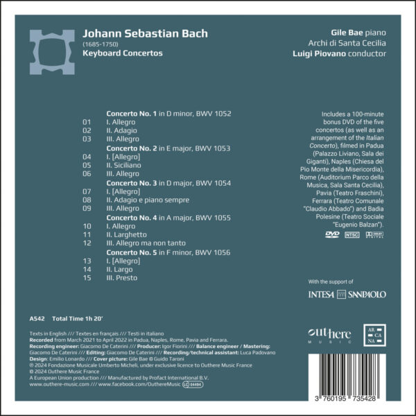 J.S. Bach: Keyboard Concertos - Gile Bae