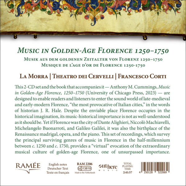 Music in Golden-Age Florence 1250-1750 - La Morra