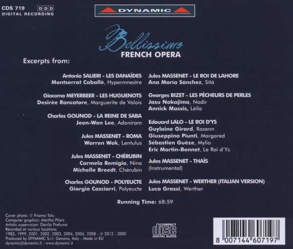 Bellissimo French Opera: Opera arias by Salieri, Massenet, Bizet, Gounod, Meyerbeer and Lalo – Image 2