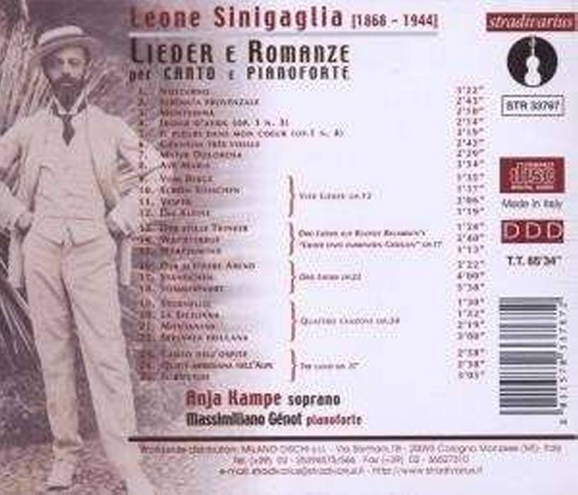 Sinigaglia: Mélodies et Romances - Kampe – Image 2