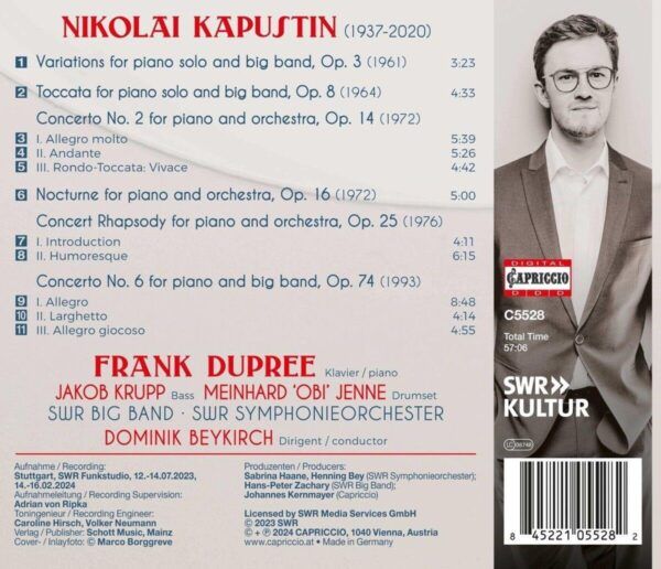 Nikolai Kapustin: Piano Concertos Nos. 2 & 6 - Frank Dupree - Image 2