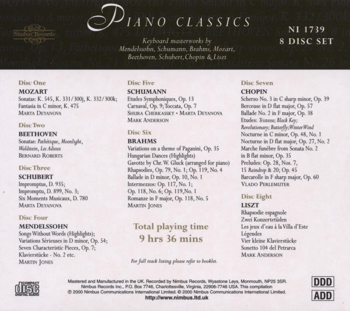 Piano Classics (8 CD) - Afbeelding 2