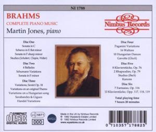 Brahms: Piano Works - Martin Jones - Image 2
