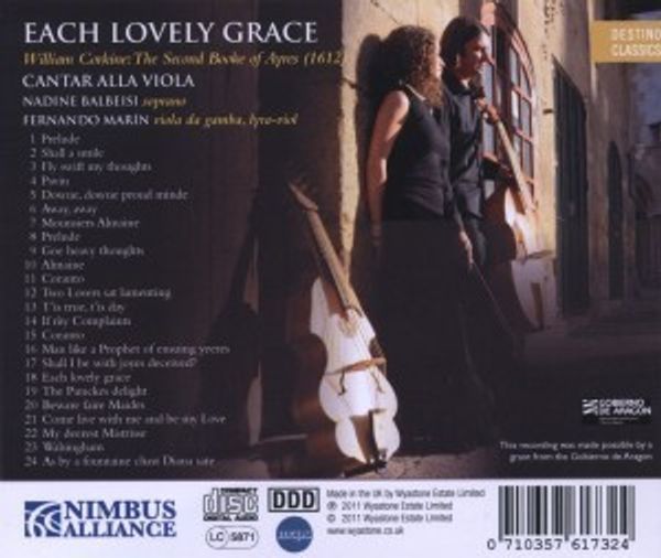 Each Lovely Grace, William Corkine: The Second Booke of Ayres (1612) - Nadine Balbeisi & Fernando Marin – Image 2