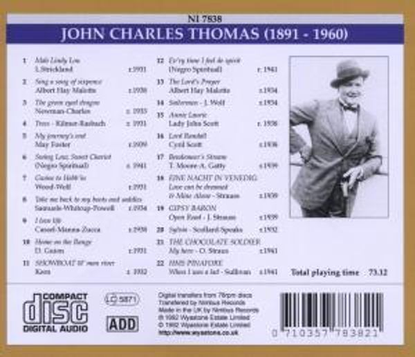 John Charles Thomas: An American Classic - Image 2