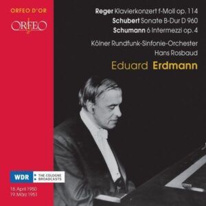Reger, Schubert, Schumann - Hans Rosbaud