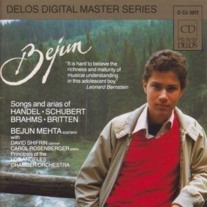 Bejun Mehta sings Handel, Schubert, Brahms, Britten