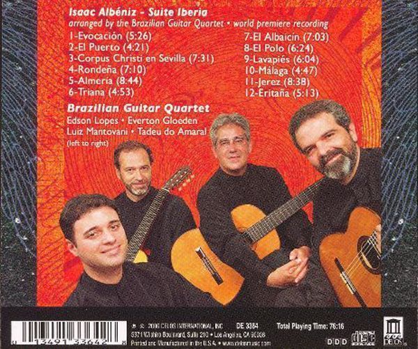 Albéniz: Iberia, books 1-4 - Brazilian Guitar Quartet – Image 2