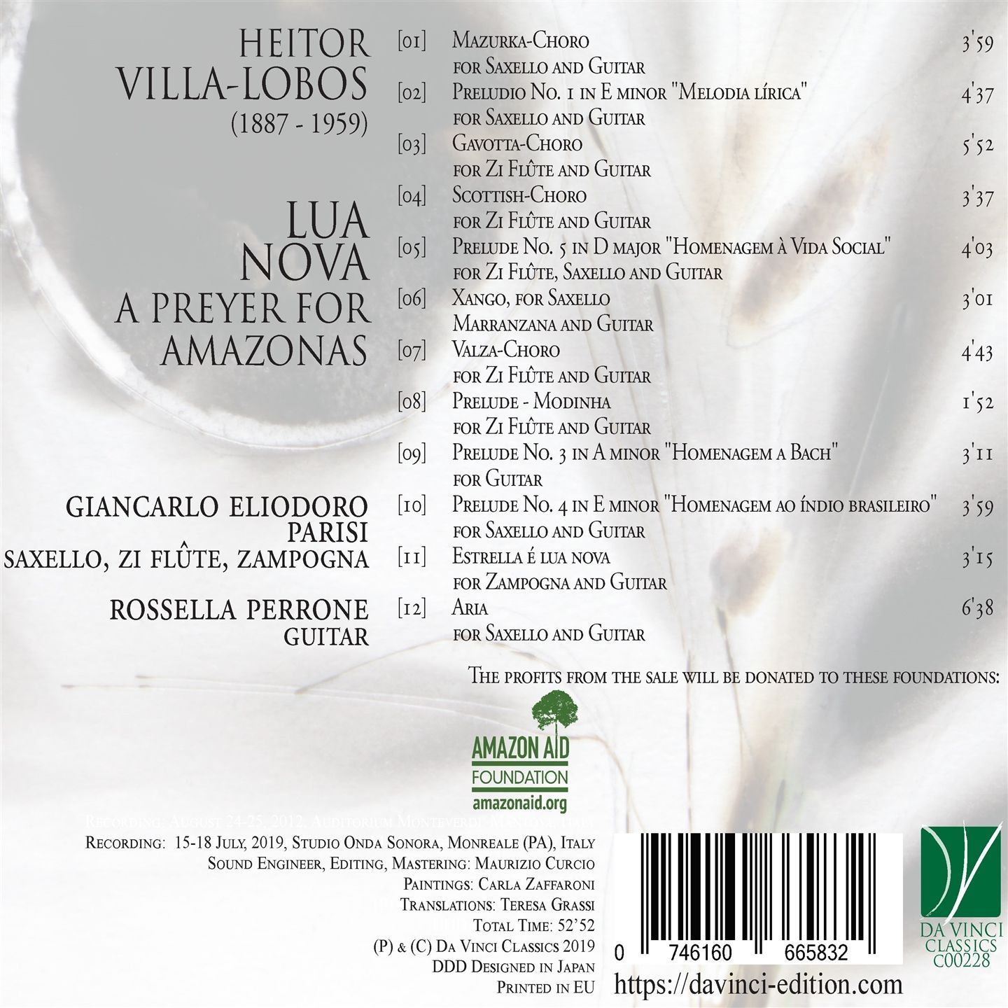 Villa-Lobos: Lua Nova: A Prey For Amazonas - Rossella Perrone – Image 2
