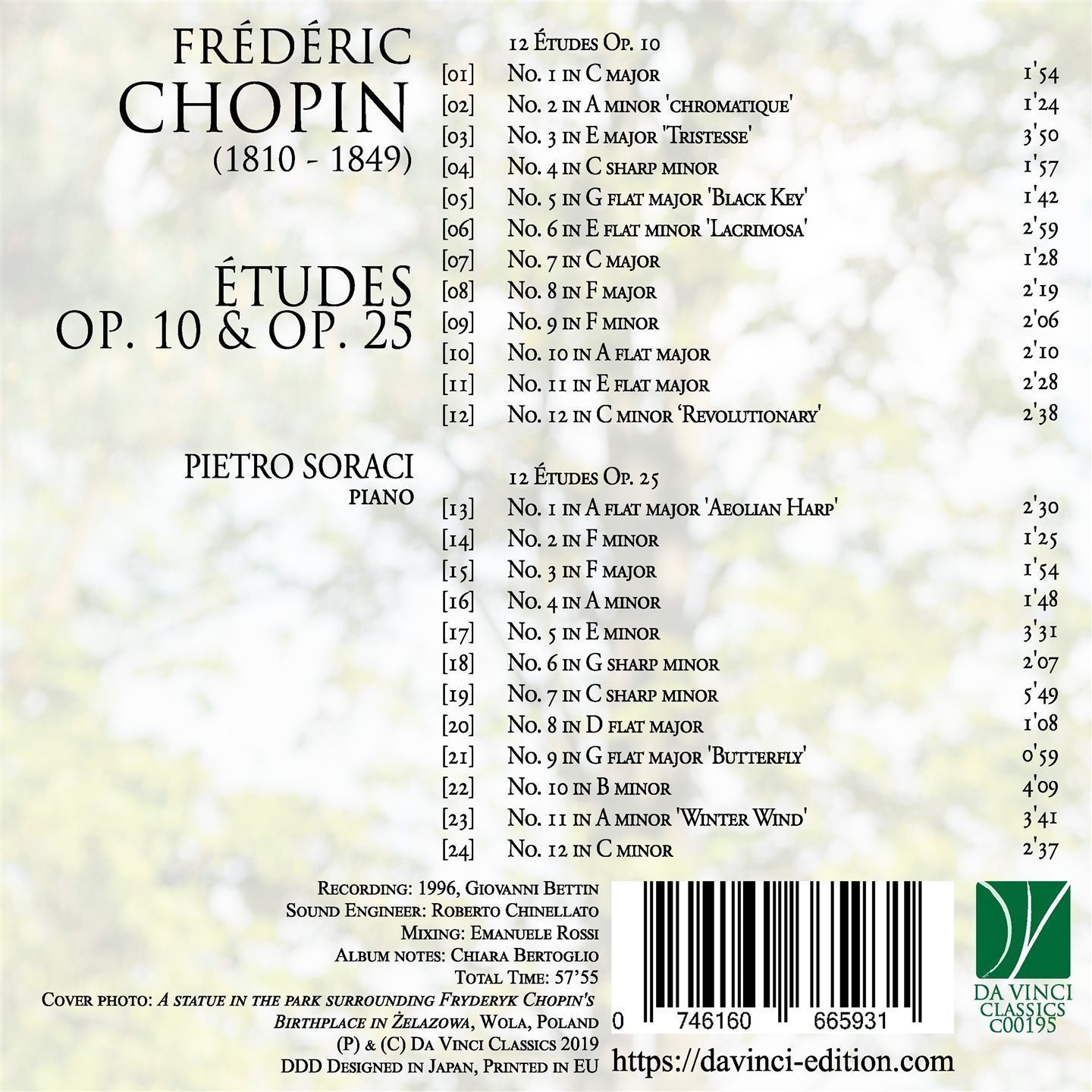 Chopin: Etudes Op. 10 & Op. 25 - Pietro Soraci – Image 2