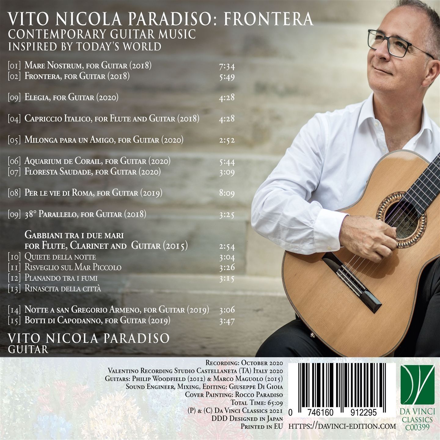 Frontera: Contemporary Guitar Music Inspired By Today's World - Vito Nicola Paradiso - Image 2