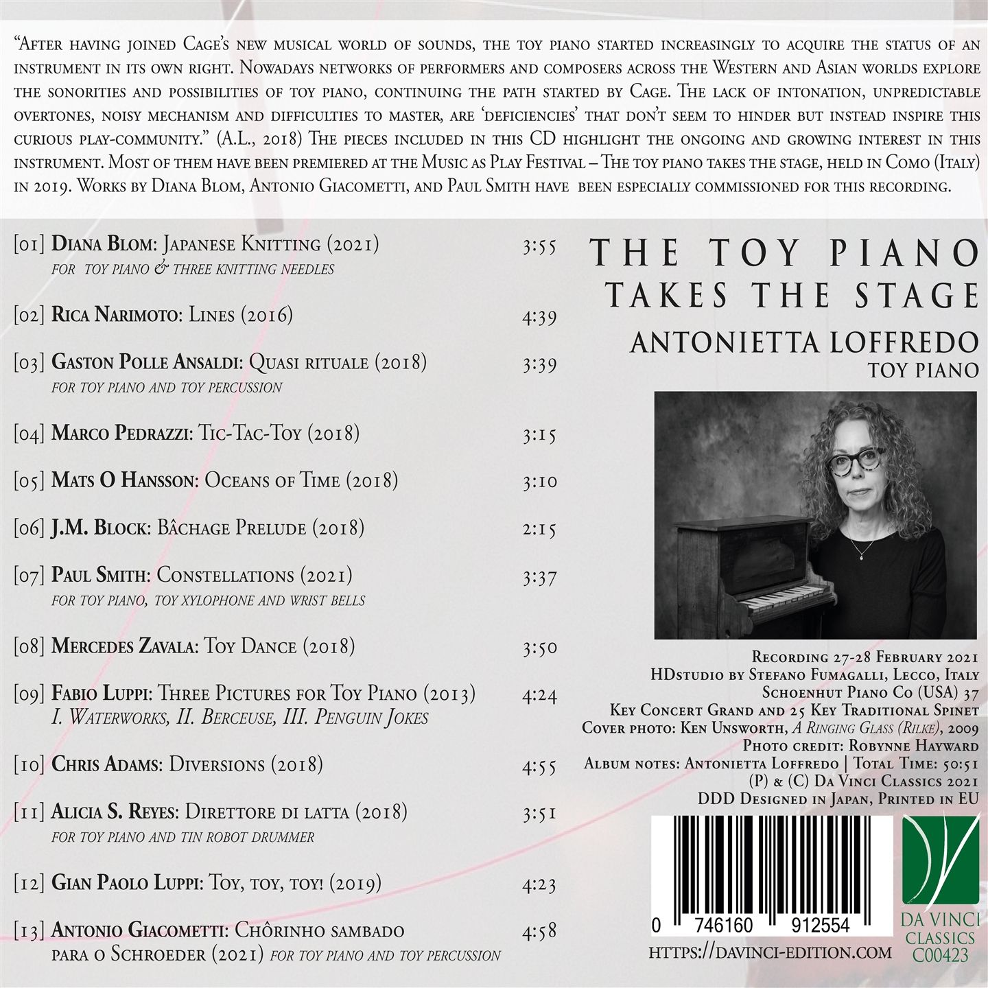 The Toy Piano Takes The Stage: Music For Toy Piano - Antonietta Loffredo - Image 2