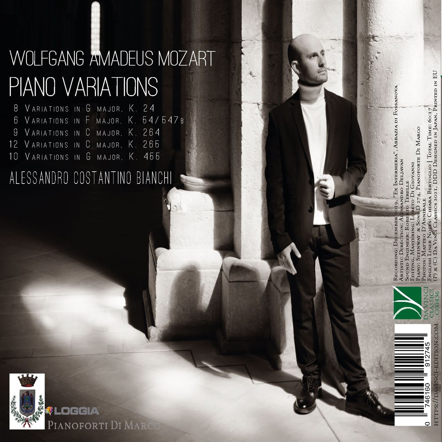 Mozart: Piano Variations (K. 24, 54, 264, 265, 455) - Alessandro Costantino Bianchi - Image 2