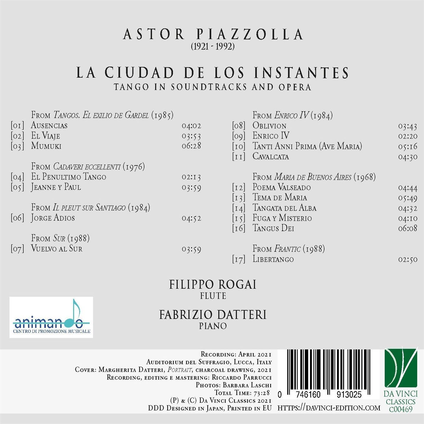 Piazzolla: La Ciudad De Los Instantes, Soundtracks And Opera After Tango - Filippo Rogai – Image 2