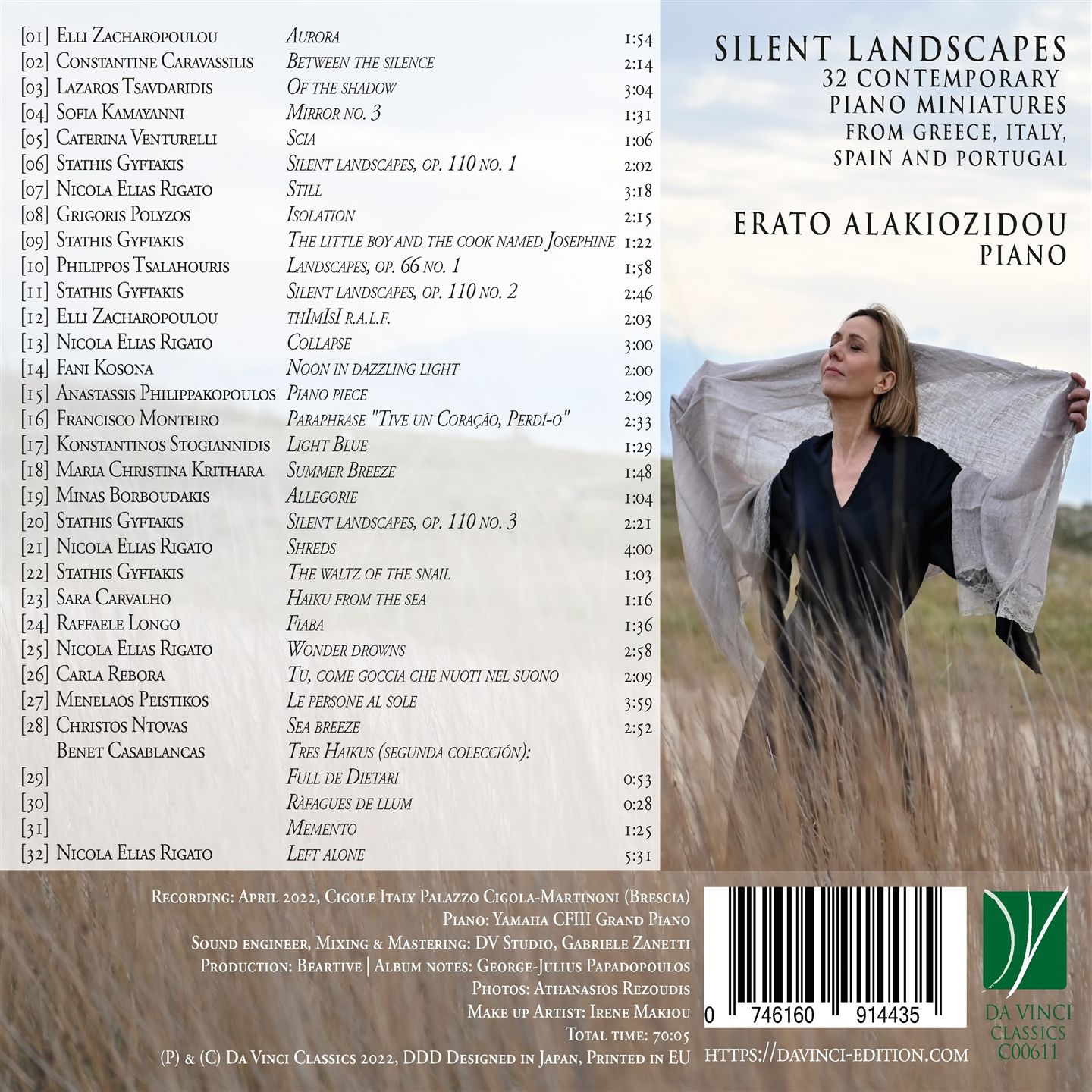 Silent Landscapes: 32 Contemporary Piano Miniatures From Greece, Italy, Spain - Erato Alakiozidou – Image 2
