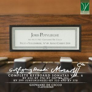 Mozart: Complete Keyboard Sonatas Vol. 6 - Giovanni De Cecco