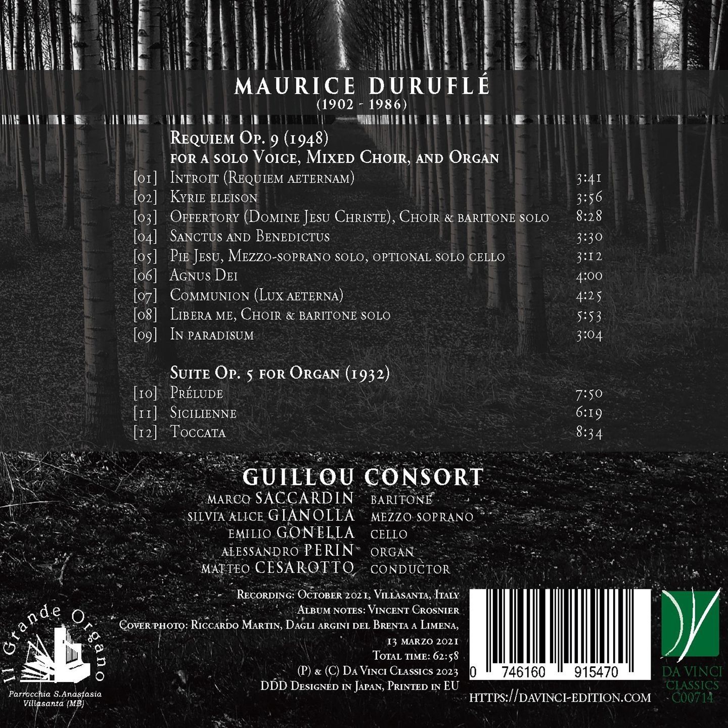 Maurice Duruflé: Requiem Op. 9, Suite Op. 5 - Guillou Consort – Image 2