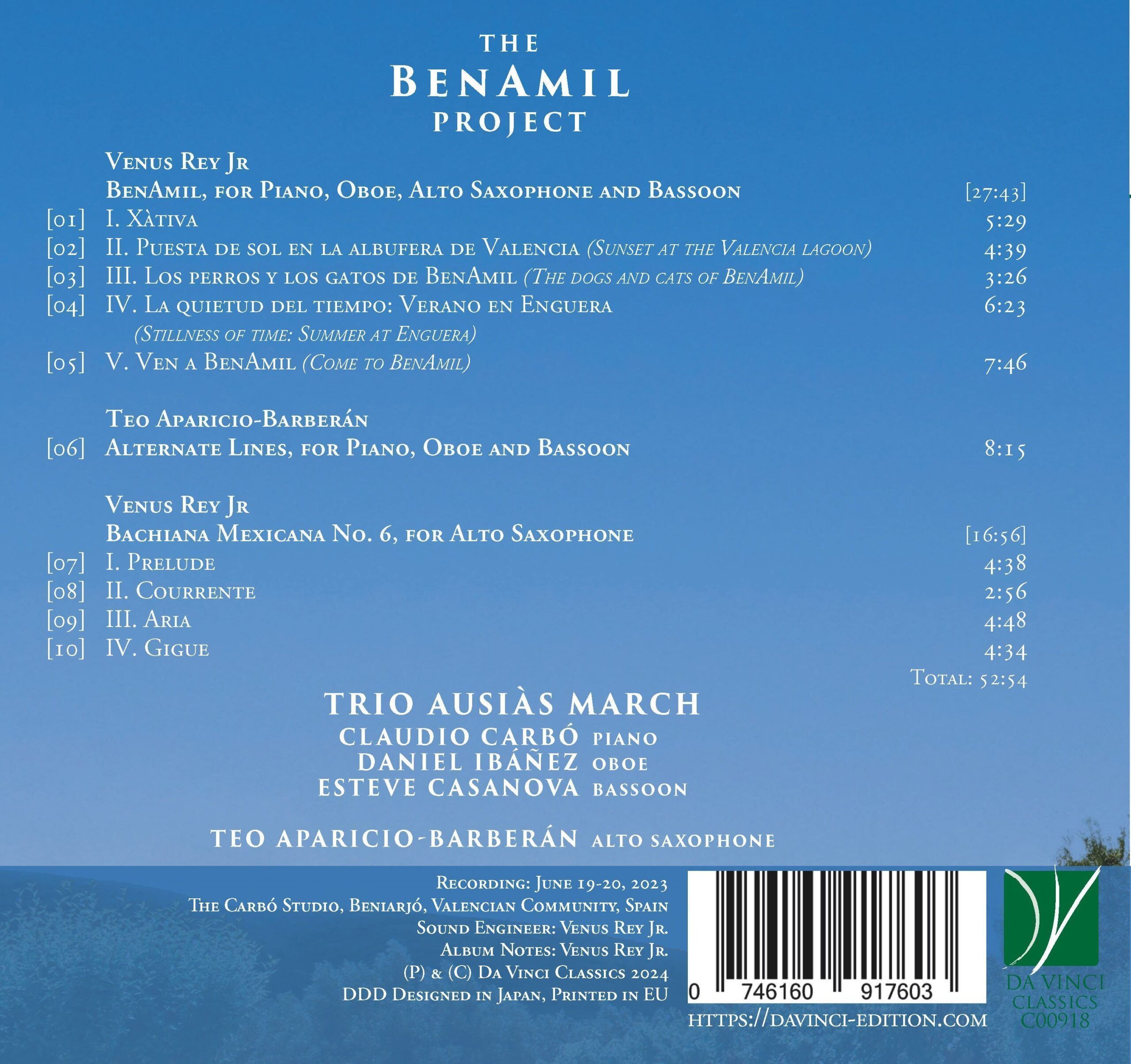 Venusy Rey Jr, Aparicio-Barberán, The Benamil Project - Teo Aparicio-Barberán - Image 2