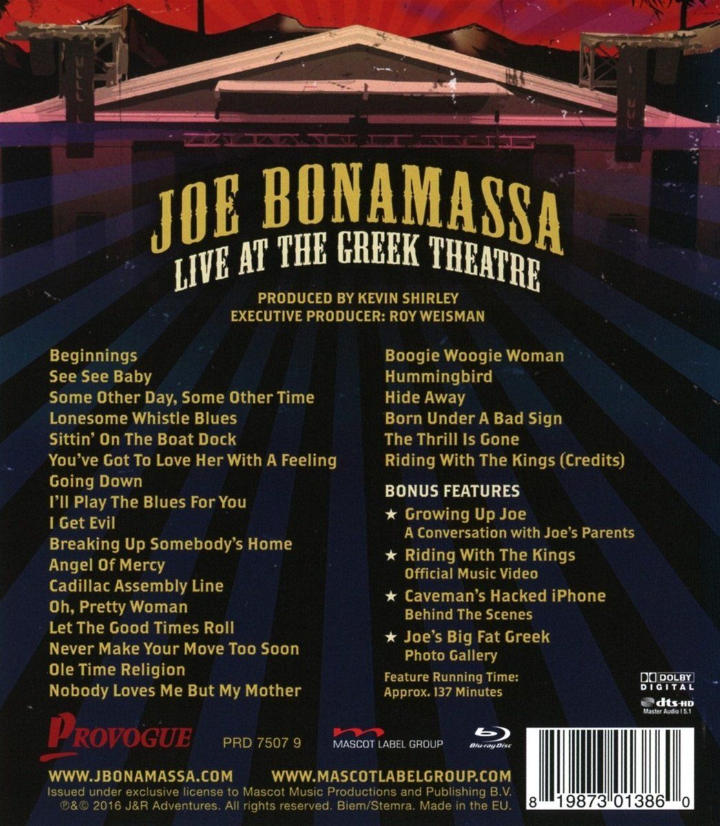 Live At The Greek Theatre - Joe Bonamassa - Afbeelding 2