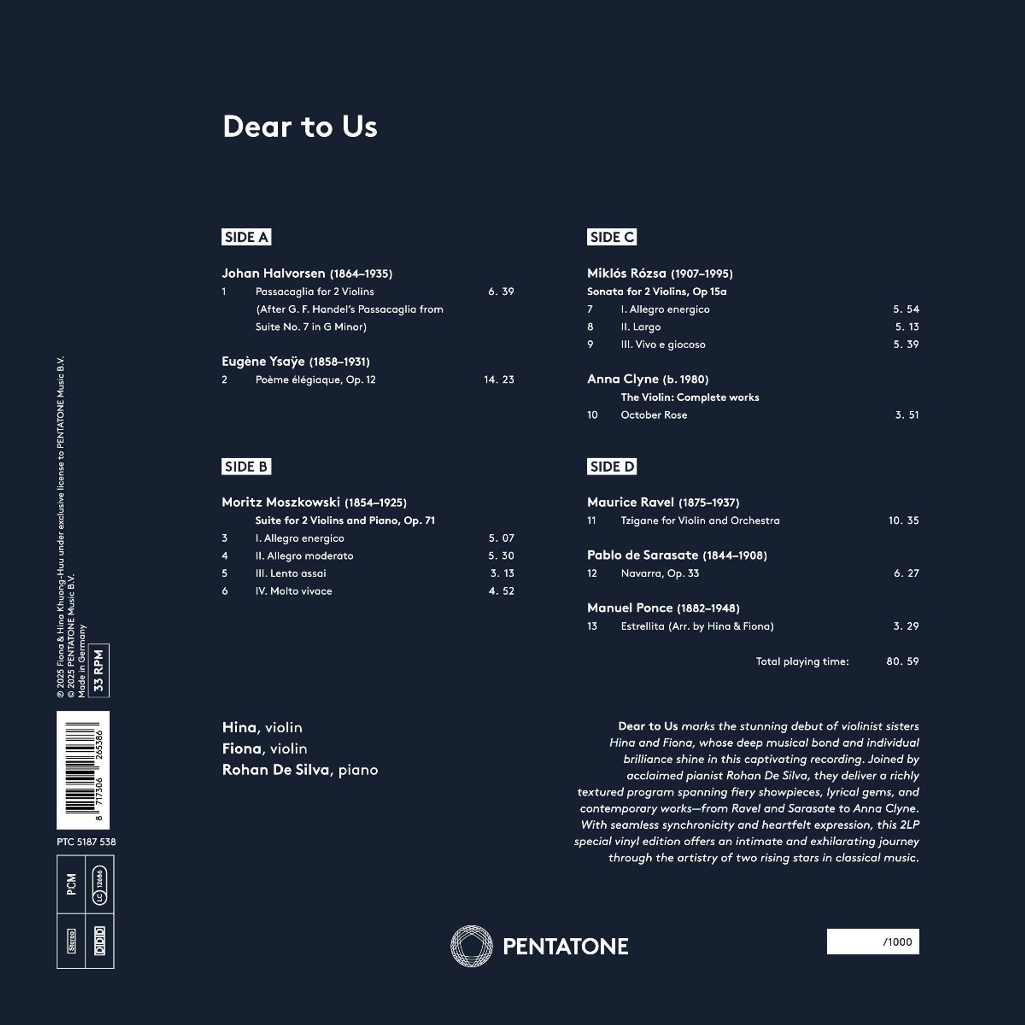 Dear To Us (Vinyl) - Hina & Fiona - Image 2