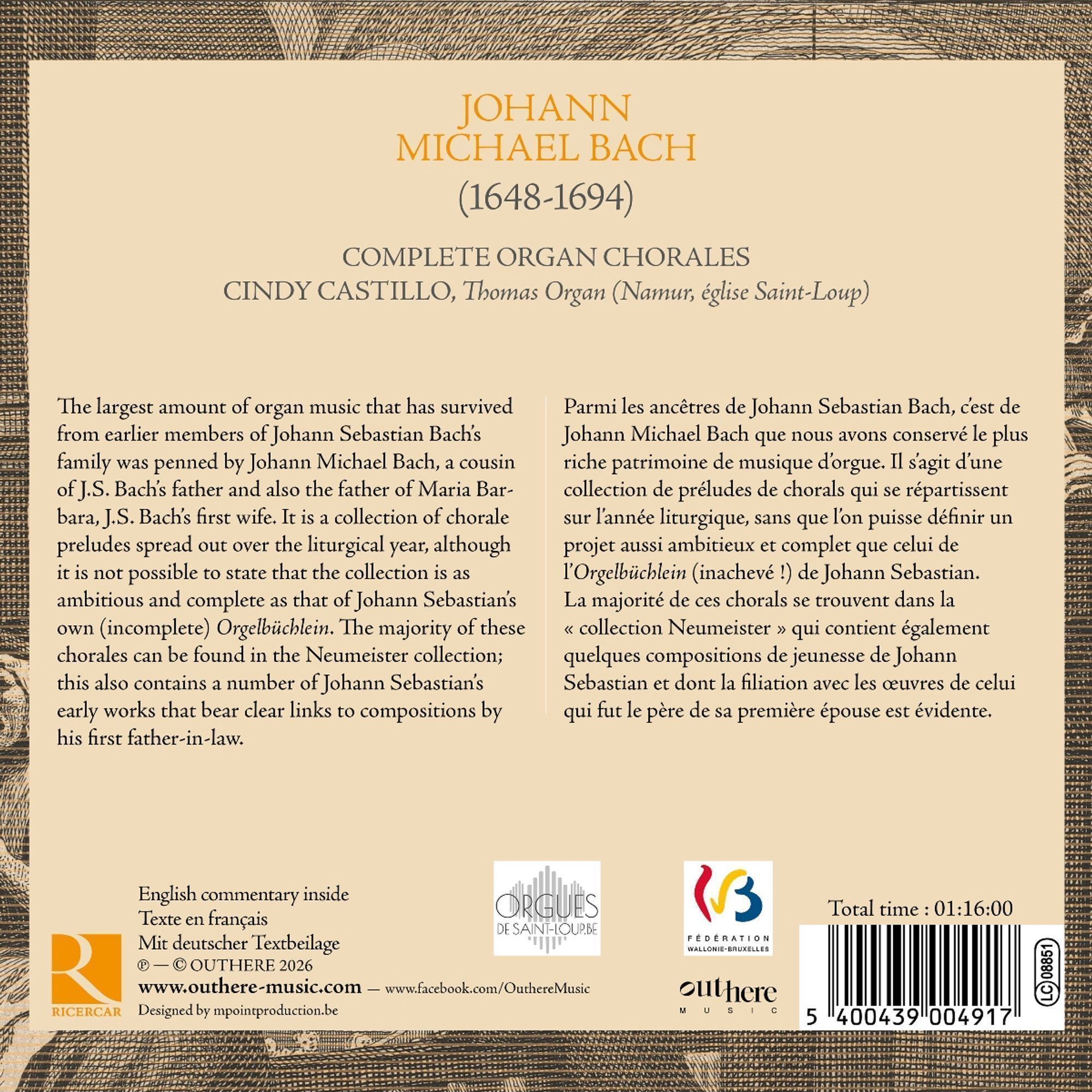 Johann Michael Bach: Ein Orgelbüchlein - Cindy Castillo – Image 2