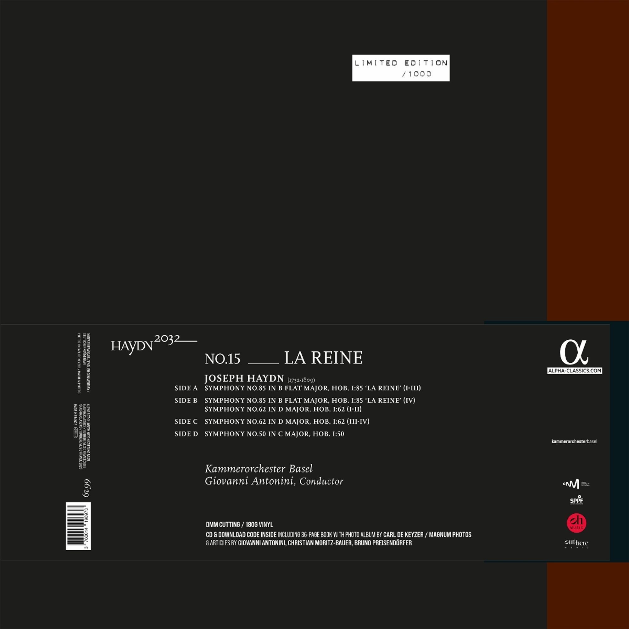 Haydn2032, Vol.15 : La Reine (Vinyl) - Giovanni Antonini - Afbeelding 2