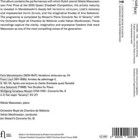Live At The Queen Elisabeth Competition - Nikola Meeuwsen - Afbeelding 2