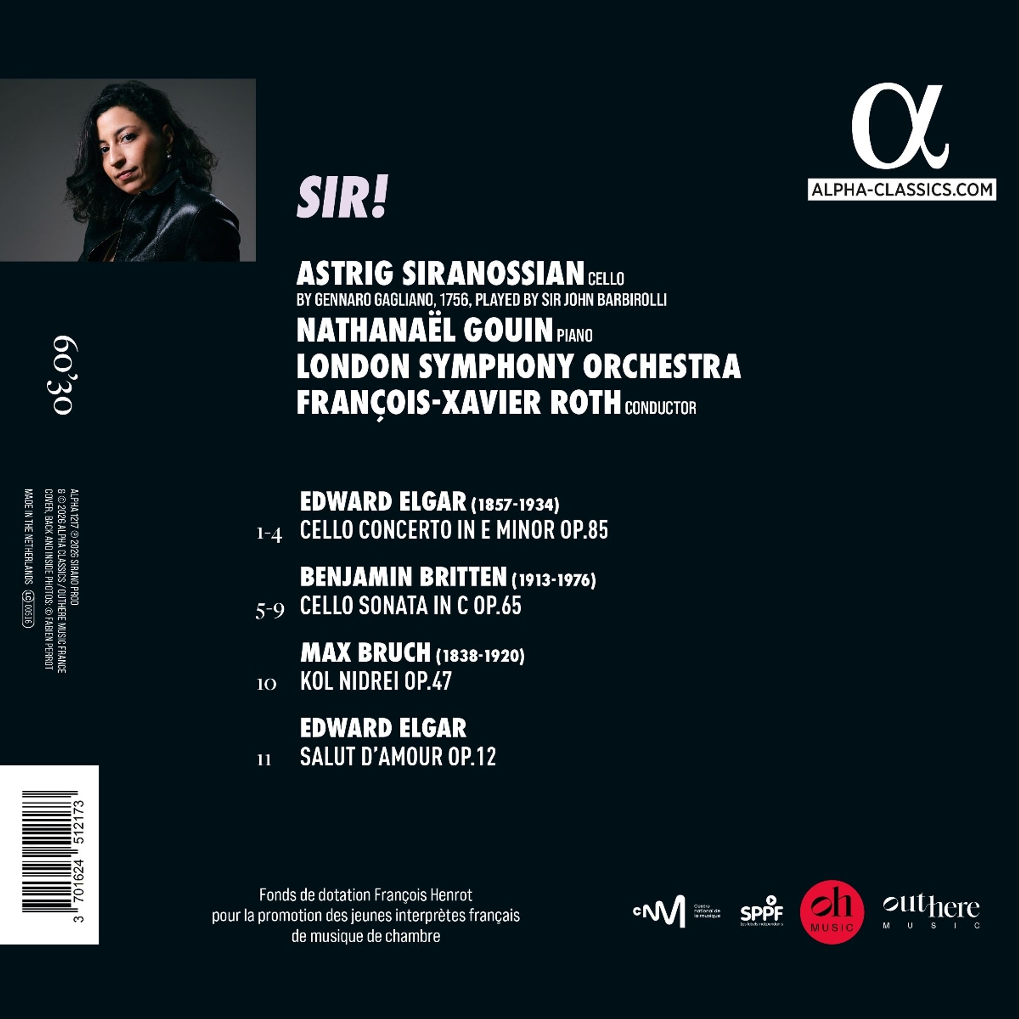 Sir! (Elgar: Cello Concerto / Bruch: Kol Nidrei / Britten: Cello Sonata - Astrig Siranossian – Image 2
