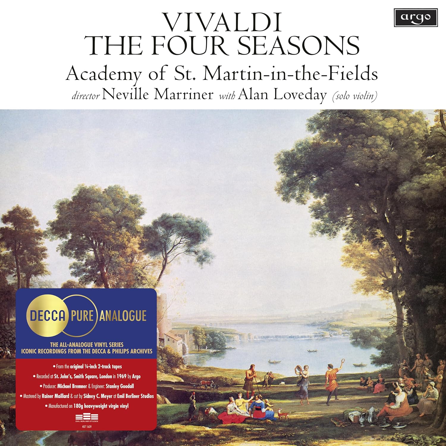 Vivaldi: The Four Seasons (Vinyl) - Neville Marriner - Image 2